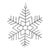 Contemporary Glittered Wire Snowflake Ornament (Set of 12) For Sale - Image 3 of 6