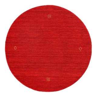 Pasargad DC Fine Hand Knotted Gabbeh Round Rug For Sale