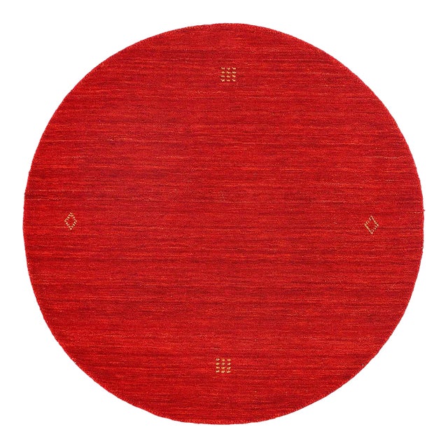 Pasargad DC Fine Hand Knotted Gabbeh Round Rug For Sale