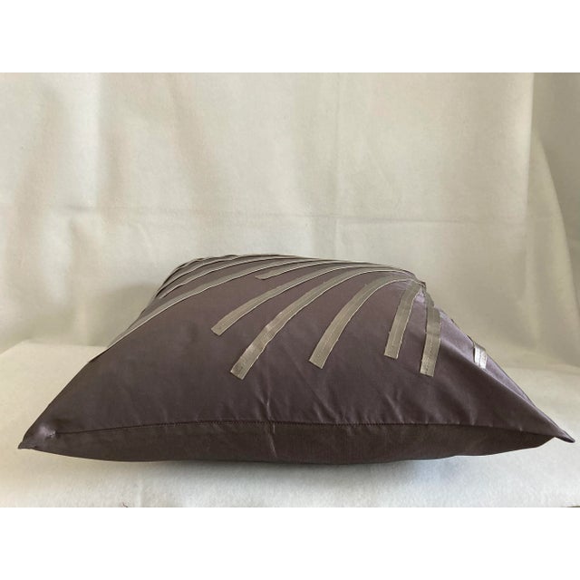 Contemporary Contemporary Abstract Gray Pillow Cover For Sale - Image 3 of 6
