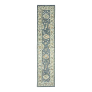 Turkish Oushak Runner Rug 2'8" x 12'1" #17286 For Sale