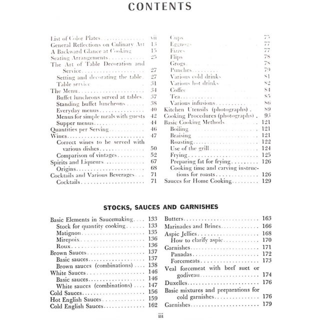 Traditional "The Art of French Cooking: Sumptuous Recipes and Menus" 1958 Winer, Bart [Edited By] For Sale - Image 3 of 11