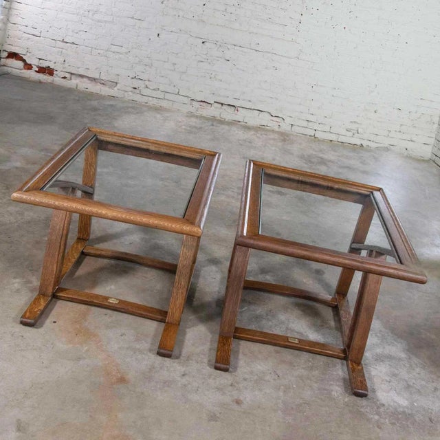 Vintage StavOak End Side Tables From Jack Daniels’ Barrel Staves by Jobie G. Redmond 1981 - a Pair For Sale - Image 4 of 13