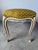 Vintage Karges Louis XV-Style Painted & Gilt Cabriole Leg Upholstered Bench For Sale - Image 9 of 12