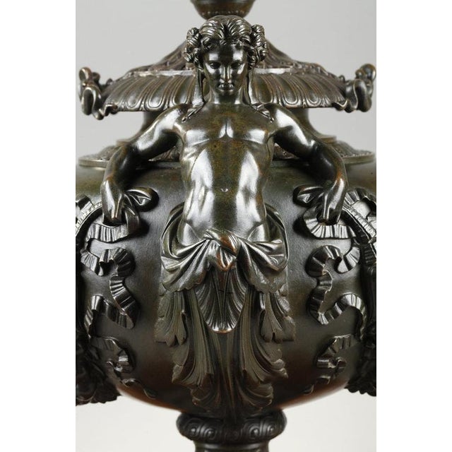 Metal Patinated Bronze Covered Cup by F. Barbedienne, 1850 For Sale - Image 7 of 18