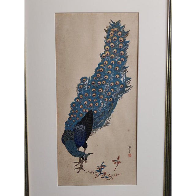 Green Mori Tetsuzan, Animal Compoisition, 19th Century, Woodcut For Sale - Image 8 of 9