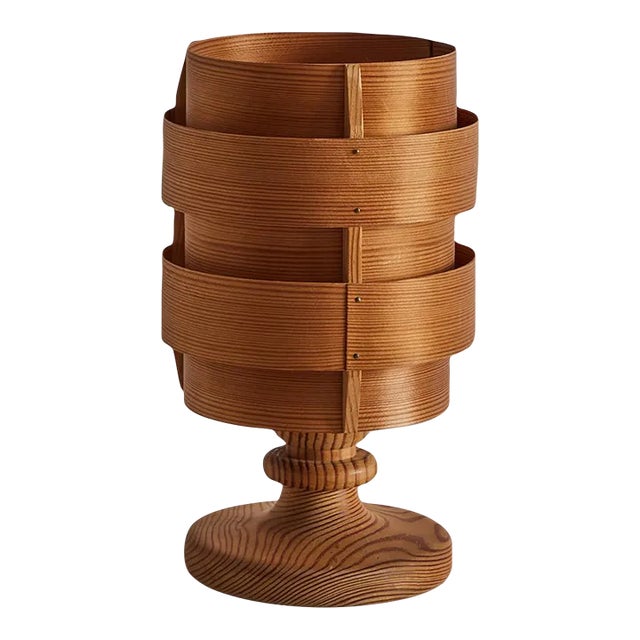 1960s Hans-Agne Jakobsson Model B148 Wood Table Lamp for Ab Ellysett For Sale