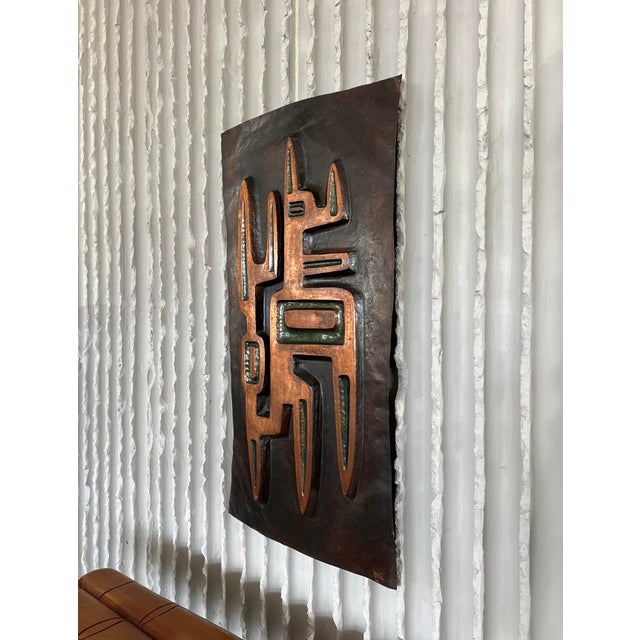 Vintage Enamel & Copper Decorative Wall Art For Sale - Image 4 of 8