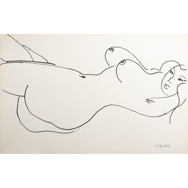 Norman Carton Nude Woman Ink on Paper, 6 For Sale In New York - Image 6 of 8