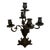 Mid 20th Century 5 Arm French Baroque, Gothic Candlestick For Sale