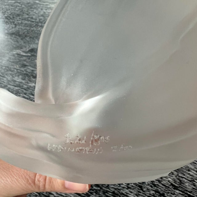 2000 Art Glass Shell or Leaf Bowl Signed by Nikolas Weinstein For Sale - Image 4 of 11