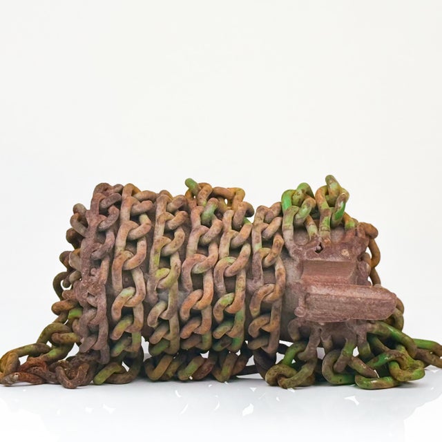 Vintage Brutalist Metal Llama Sculpture | Signed Robert Cumpston | Late 20th Century For Sale In Chicago - Image 6 of 11