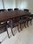 Vintage Klismos Style Solid Walnut Dining Chairs - Set of 10 For Sale - Image 10 of 17