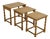 Mid-Century Modern Oak Nesting Tables in the style of Henning Kjærnulf, Denmark, 1970s For Sale