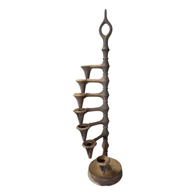 Vintage Danish Iron Candlestick by Jens Harald Quistgaard, 1965 For Sale