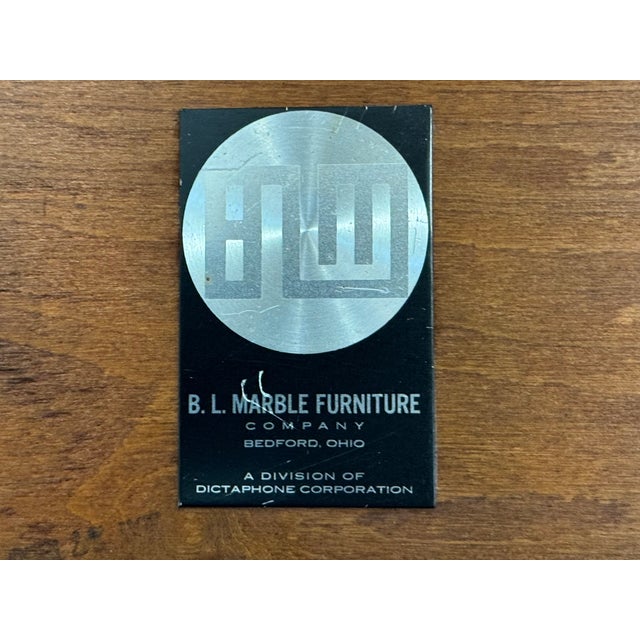 Wood 1960s Mid Century Modern Walnut End Table by b.l. Marble For Sale - Image 7 of 7