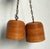 Wood Vintage Boho Coiled Pencil Reed Hanging Light Pendant For Sale - Image 7 of 7