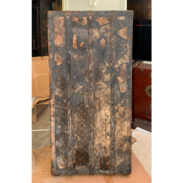 Antique Louis Vuitton Wardrobe Steamer Trunk For Sale - Image 17 of 17