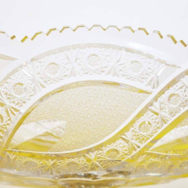 Large Cut Crystal Centerpiece, 1960s For Sale - Image 5 of 13