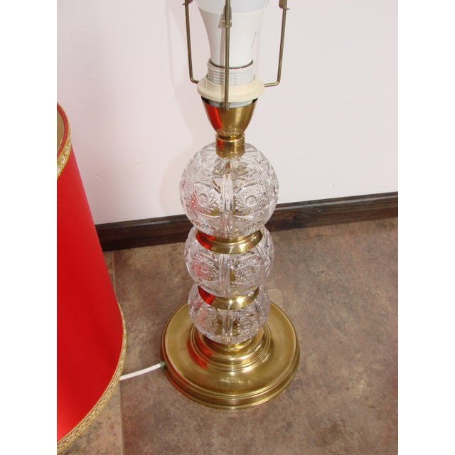 Vintage Crystal Lamp, 1970s For Sale - Image 11 of 12