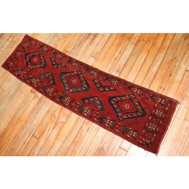 Red Tribal Ersari Small Rug no. j3614 For Sale In New York - Image 6 of 6