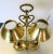 Antique Italian Brass Student Oil Lamp Converted to Electric With Adjustable Height Shades For Sale - Image 4 of 13