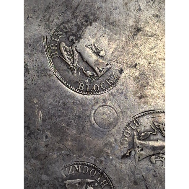 Metal 18th C German Pewter Judaica Passover Seder Basin Hebrew Engraved Christie's 11" For Sale - Image 7 of 14