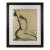 Female Nude Study Black Pencil Drawing by G. Debotoiyche, 1923 For Sale