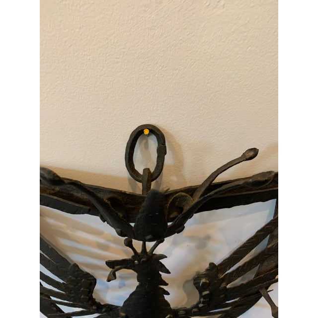 Early 20th C. Ironwork Crest Hat/Coat Rack For Sale In New York - Image 6 of 10