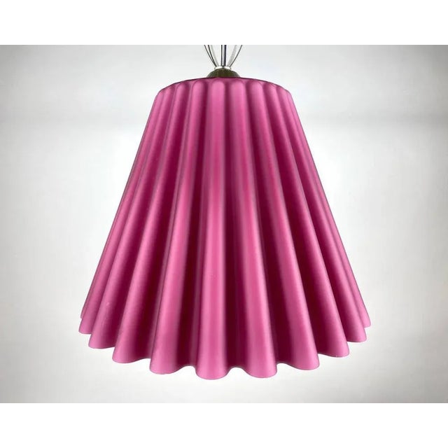 Luxurious glass lampshade hanging lamp. designed by marca ladue for nordlight glass pendant lamp, lady sospensione model....