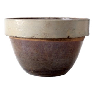 Antique American Stoneware Mixing Bowl For Sale