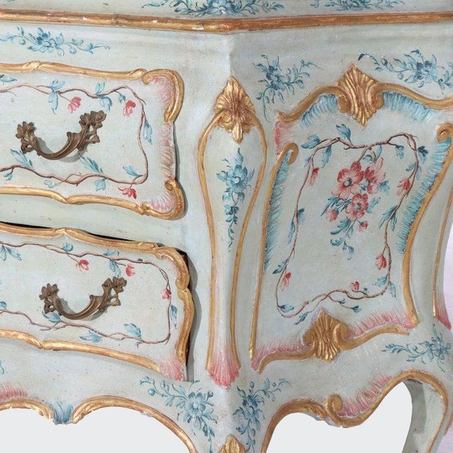 French French Niccolini French Louis XIV Style Hand Painted Bombay Commode Signed 20thC For Sale - Image 3 of 15