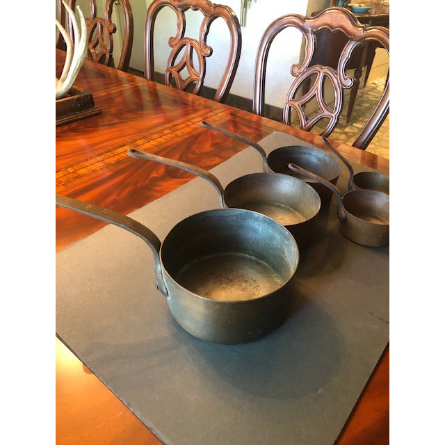 19th Century Antique Copper Pot Set - 5 Pieces For Sale - Image 5 of 13