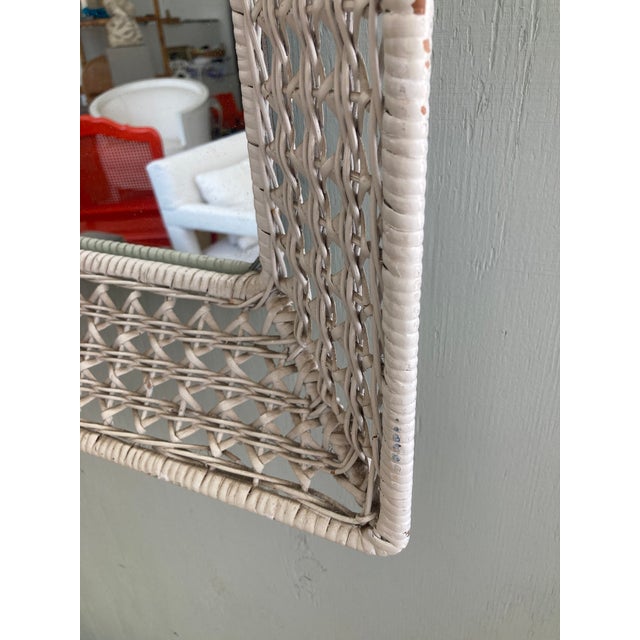 Wicker and Rattan Rectangular Mirror 1950 For Sale - Image 15 of 16
