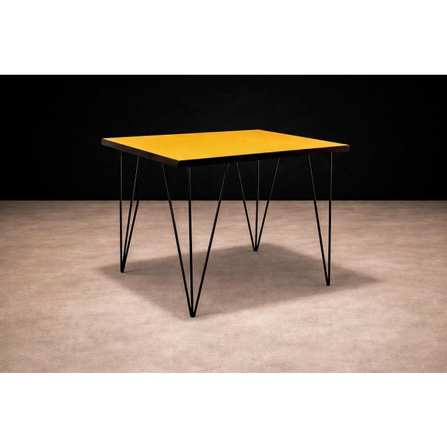 Table in Hardwood & Iron, Unknown 1950s For Sale - Image 4 of 9