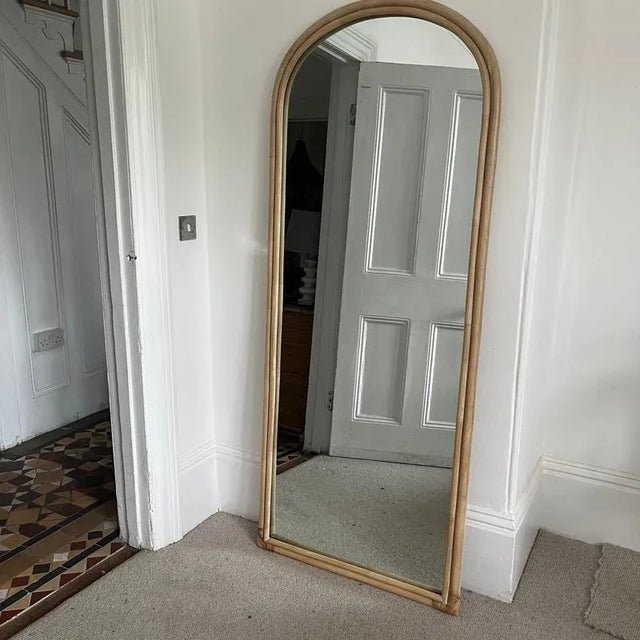 Large Mirror in Wooden Frame For Sale - Image 6 of 6