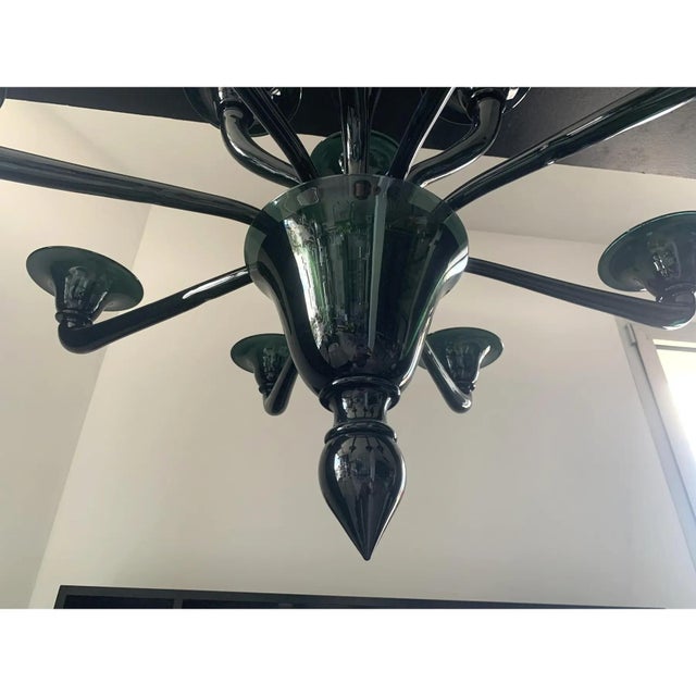 Early 21st Century Translucent Green-Bottle Glass Chandelier by Simoeng For Sale - Image 5 of 14