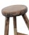 Mid 20th Century Mid-Century Vintage Natural Wood Round Low Stool For Sale - Image 5 of 5