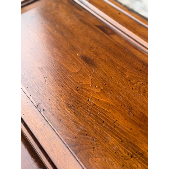 Brown Farmhouse Pine Console Table For Sale - Image 8 of 9