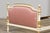 Mid-Century Louis XVI Twin Bed Frames, Pink Silk, Painted Wood, 1940 For Sale - Image 9 of 18