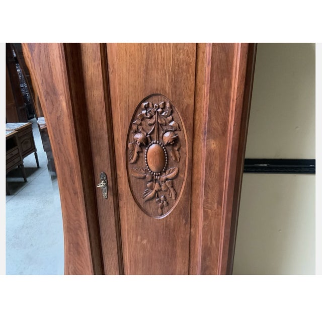 Antique Wardrobe with Linen Compartments, 1910 For Sale - Image 9 of 10