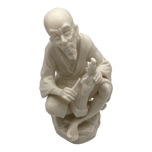 1950s China Ardalt Porcelain Asian Man Lenwile Japanese Parian Style Figurine
