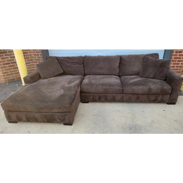 Contemporary Room and Board Sectional For Sale - Image 3 of 5