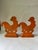 Early 20th Century Antique Metal Cast Iron Roosters Chickens Bookends- a Pair For Sale - Image 5 of 13
