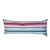 Textile Long South West Sunbrella Outdoor Lumbar Pillow in Pink Stripes & Down Filling For Sale - Image 7 of 7