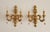 Antique Florentine Wall Lamp in Wood and Hand-Carved Gilded in Gold Leaf with Crystal Pendants, Italy, 1950s For Sale - Image 13 of 18