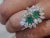 Natural Zambian Emerald 1.86cts & Diamond 2.95cts Ring in 18k Gold For Sale - Image 16 of 18