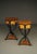 A pair of very decorative side tables that would also work well as bedside tables or lamp tables. Each has a small shallow...
