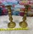 Art Deco 1970s Pair of Brass Candle Sticks For Sale - Image 3 of 3