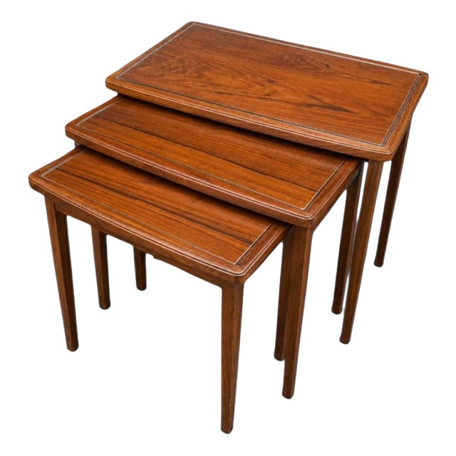 Vintage Teak Nesting Tables by Richard Hornby, 1960s, Set of 3 For Sale